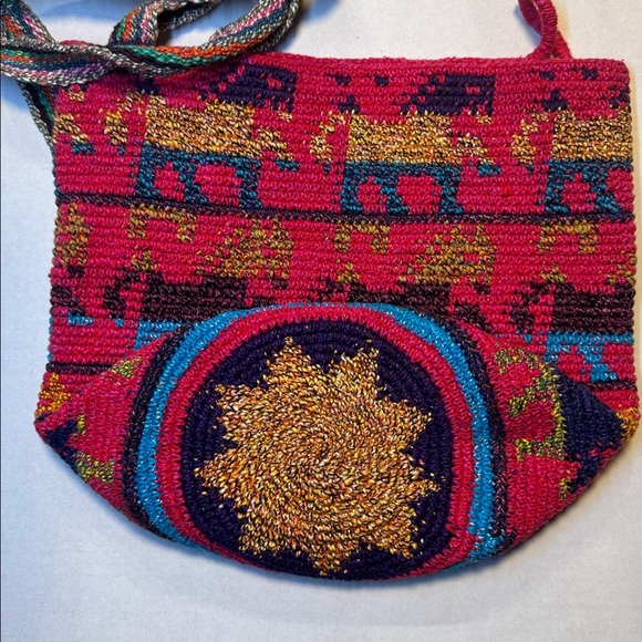 Ruth Y Nohemi 100% Cotton Handmade Colorful Woven Tote Bag - Picture 6 of 7